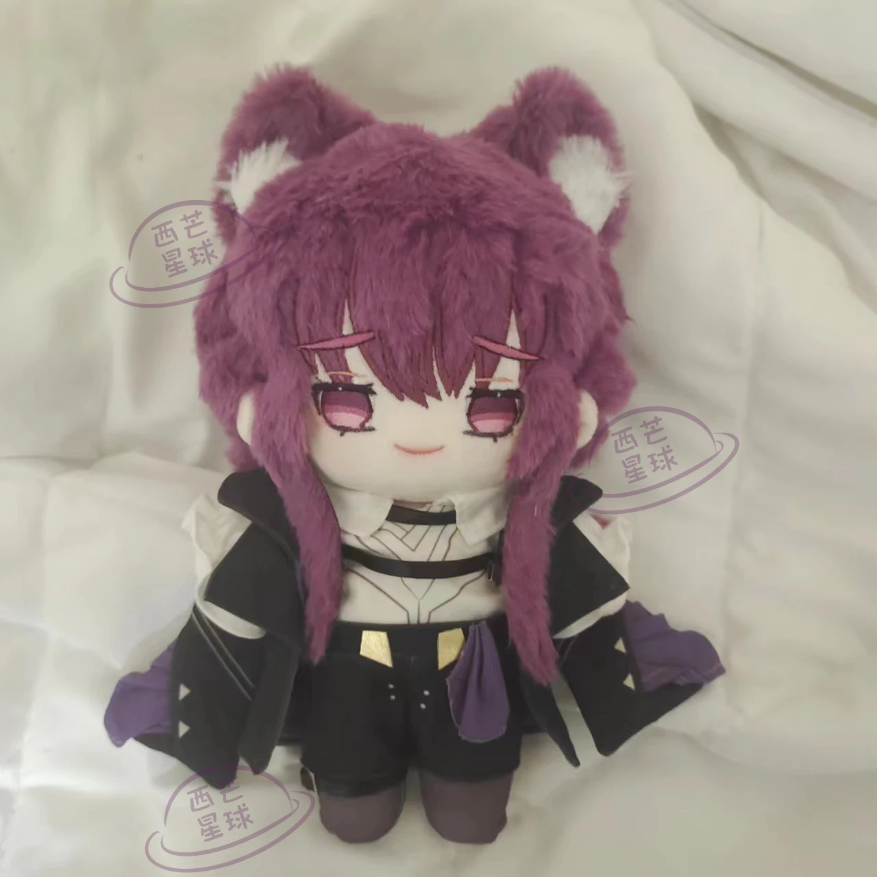 

Anime Honkai: Star Rail Kafka Handsome Boy Cosplay Plush Cotton Stuffed Doll Body Change Clothes Toys 20cm Outfit Plushie