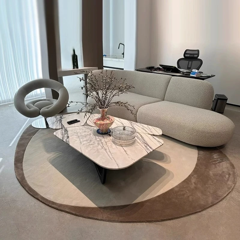 

Современный стиль, украшение для гостиной, ковер, пушистый мягкий напольный коврик для гостиной, толстый плюшевый коврик для учебы, коврики неправильной формы для спальни