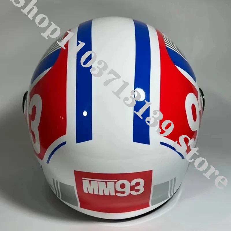 Glamster  93 Retro TC-10 Motorcycle Helmet Retro Cruise Latte Free Climbing Full Face Helmet