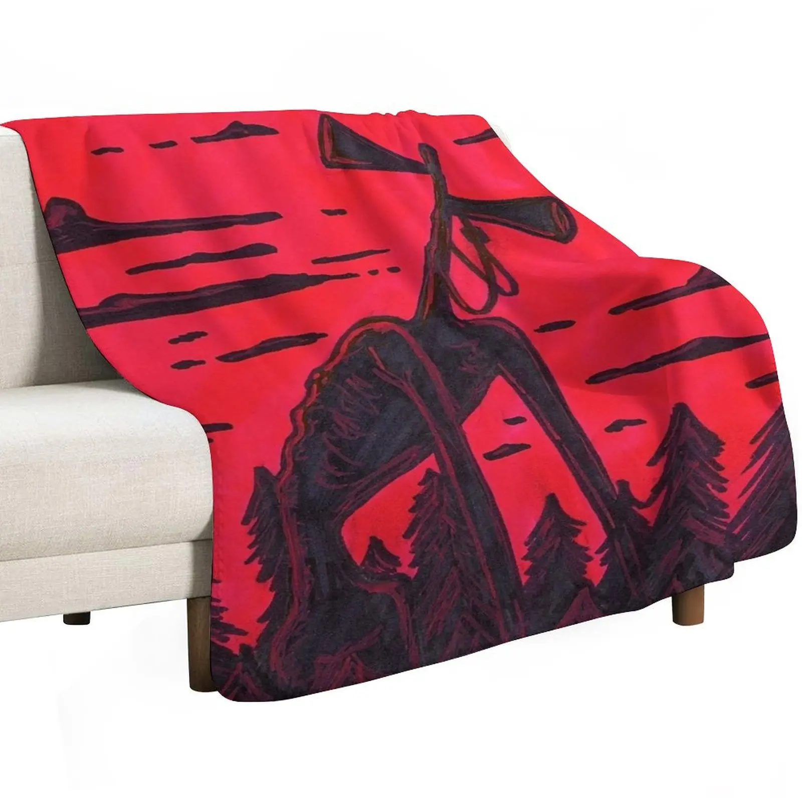 Siren Head Throw Blanket Luxurious Soft Blanket Holiday Gift for Family