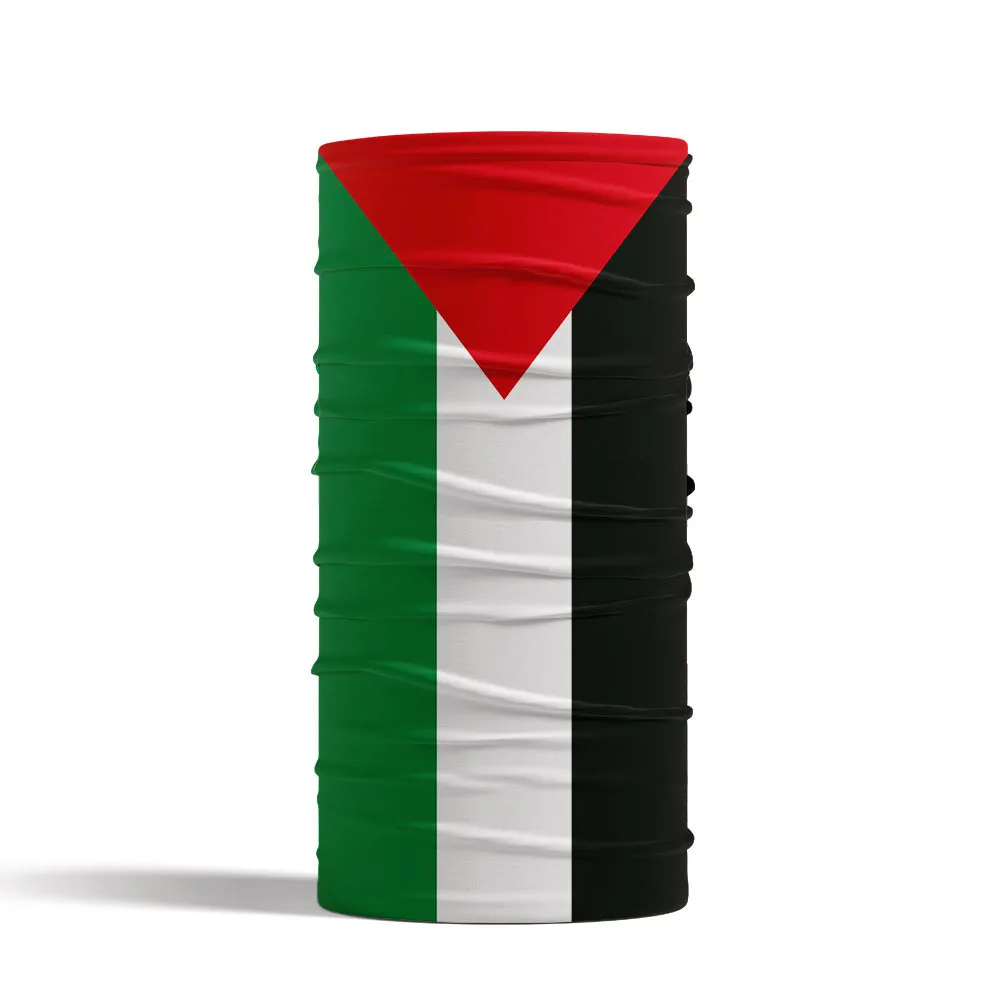 Palestijnse Vlag Ontwerp Naadloze Bandana 'S Voor Vrouw Man Fietsen Gezichtsmaskers Sport Heabdand Kerchief Palestine Hatta Kufiya