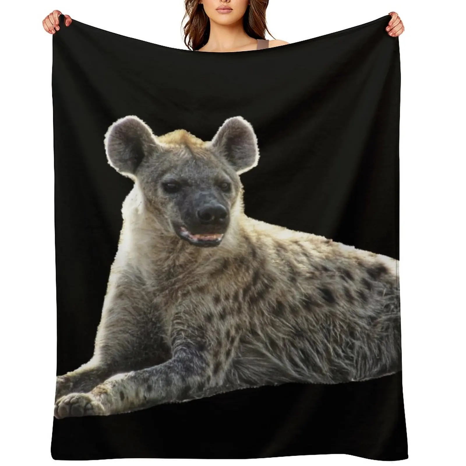 

Hyena in Kenya / Africa Throw Blanket Kid'S Plush Cute Hairy Blankets