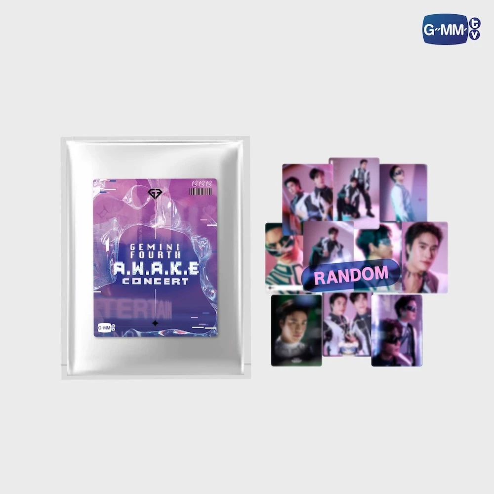 公式 Gmmtv タイ テレビ 私の学校の会長 タイ スター Geminifourth Look Khunnoo Awake コンサート キーホルダー グッズ ランダム カード