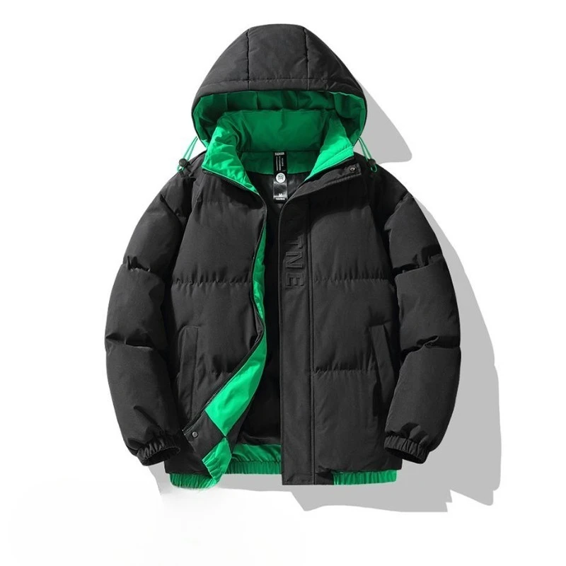 New Bread Clothes Winter Thickened Warm Casual Hooded Cotton-padded Clothes for Men and Women The Same Simple Windproof Jacket