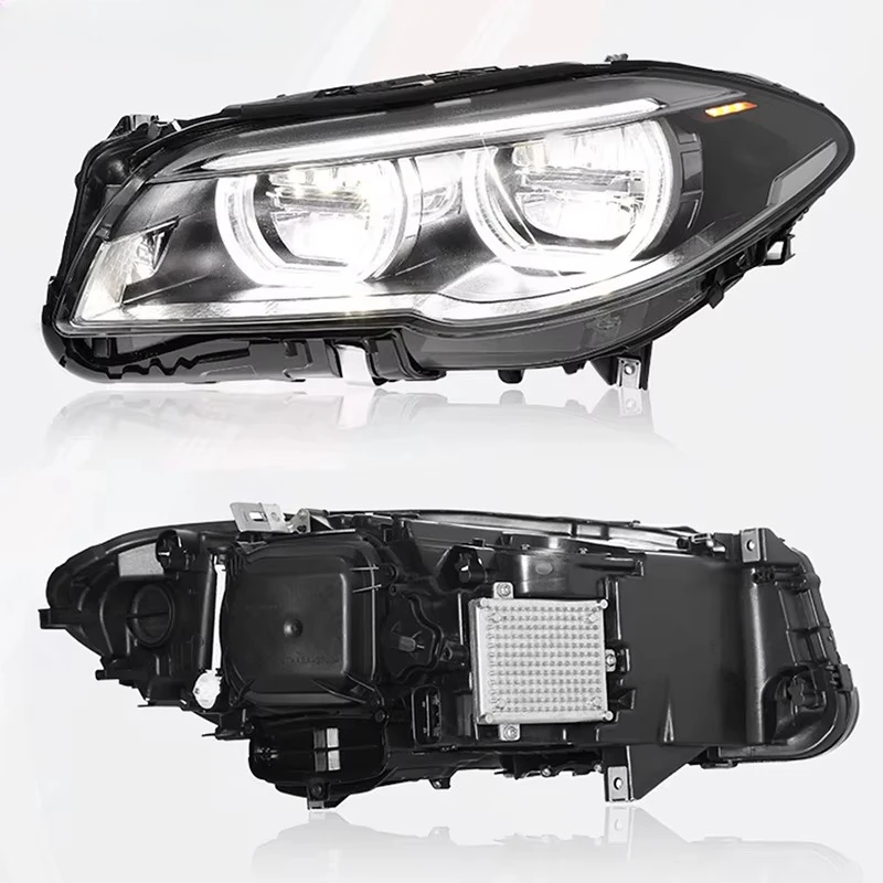 REDFIRE Durable LED Angel Eye Sequential Headlight Assembly 6000K for 5 Series F10/F18 520i/530i/525Li/530Li 2014-2016