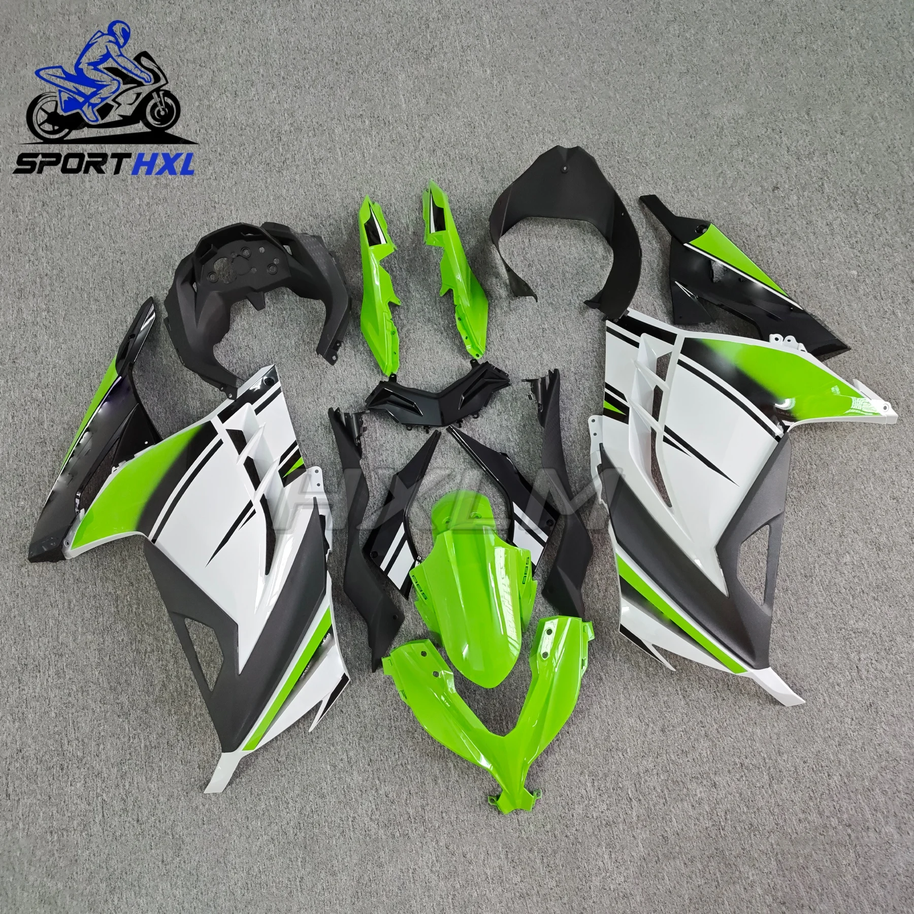 The ABS Motorcycle full Fairing Kit Fit For KAWASAKI NINJA300 ZX300 2013 2014 2015 2016 2017 Custom Fairings Kits Bodywork Shell