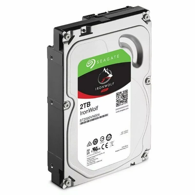สําหรับ Seagate IronWolf ST2000VN004 2TB Sata 6 กิกะไบต์/วินาที 5900RPM 64MB Cache ฮาร์ดไดรฟ์ภายใน 3.5 นิ้ว HDD 100% ทดสอบ