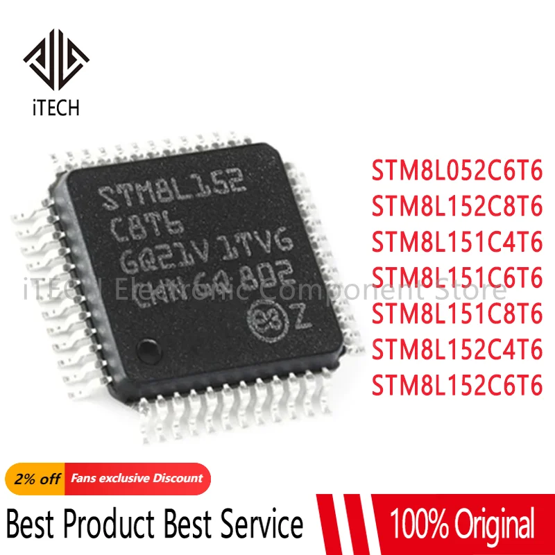 STM8L052C6T6 STM8L151C4T6 STM8L151C6T6 STM8L151C8T6 STM8L152C4T6 STM8L152C6T6 STM8L152C8T6 STM8L052 STM8L152 STM8L STM IC MCU