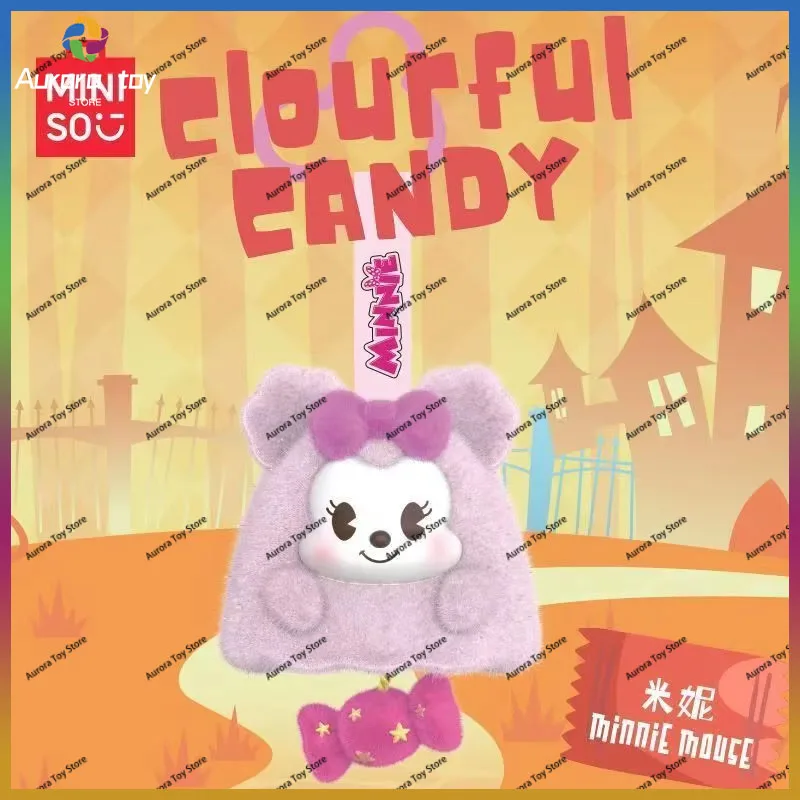 

New MINISO Blind Box Mickey Family Plush Series Mystery Box Anime Figure Vinyl Flocking Pendant Custom Ornament Collectible Gift