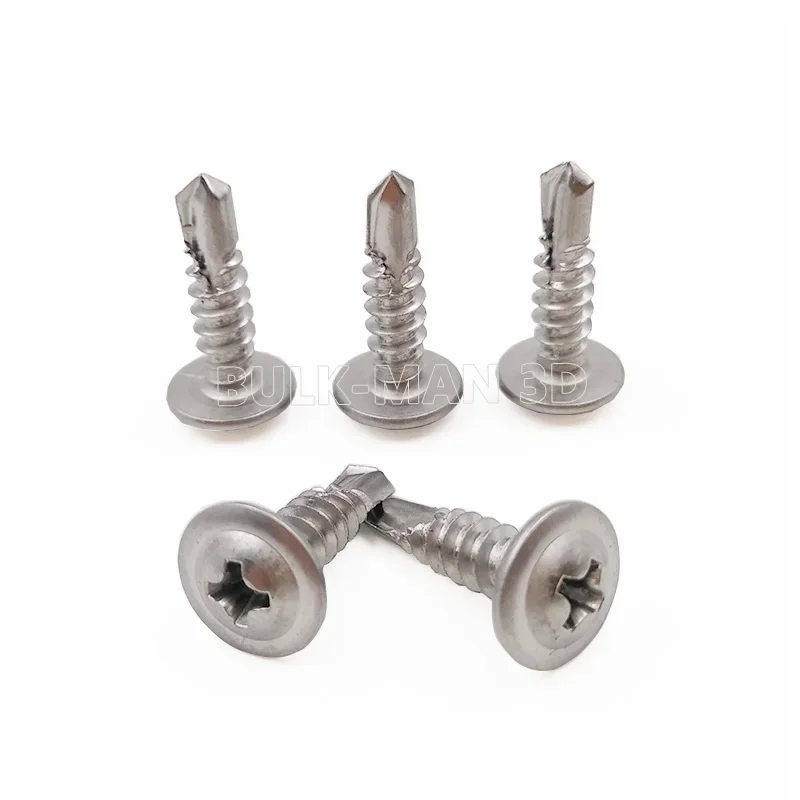 

50pcs/Lot M4.8 Self Tapping Screws Zinc Plated Flat Head Phillips Self Drilling Screw