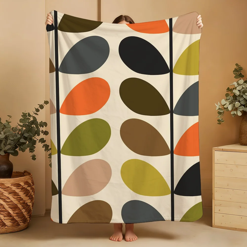 Art O-OrlaS-ES K-KielyS-ES Flower Blanket Printed Flannel Soft Warm Cozy Season Nap Bed Sofa Travel Camping Gift Adults Kids