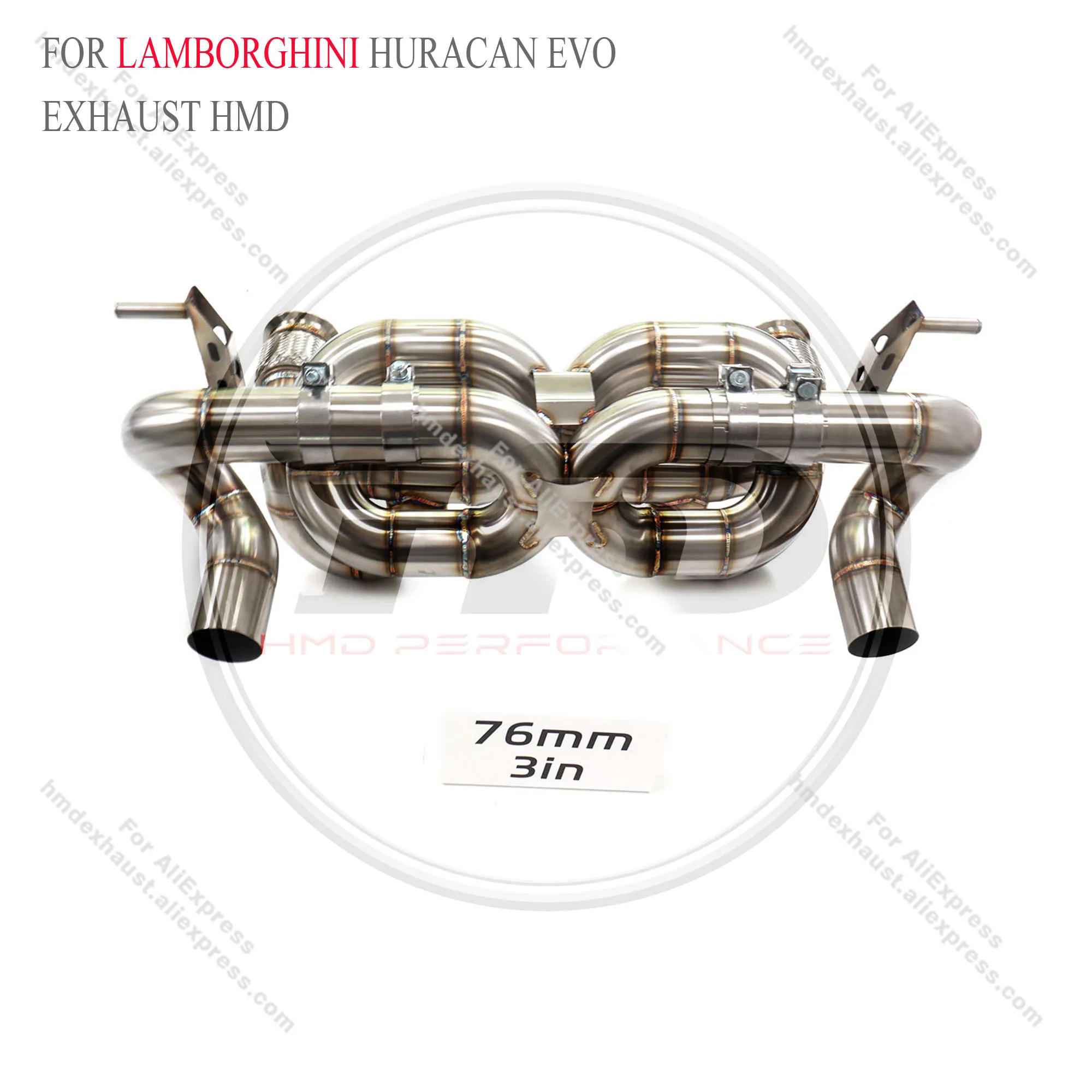 

Выхлопная система HMD из нержавеющей стали Performance Catback для глушителя Lamborghini Huracan EVO без клапана