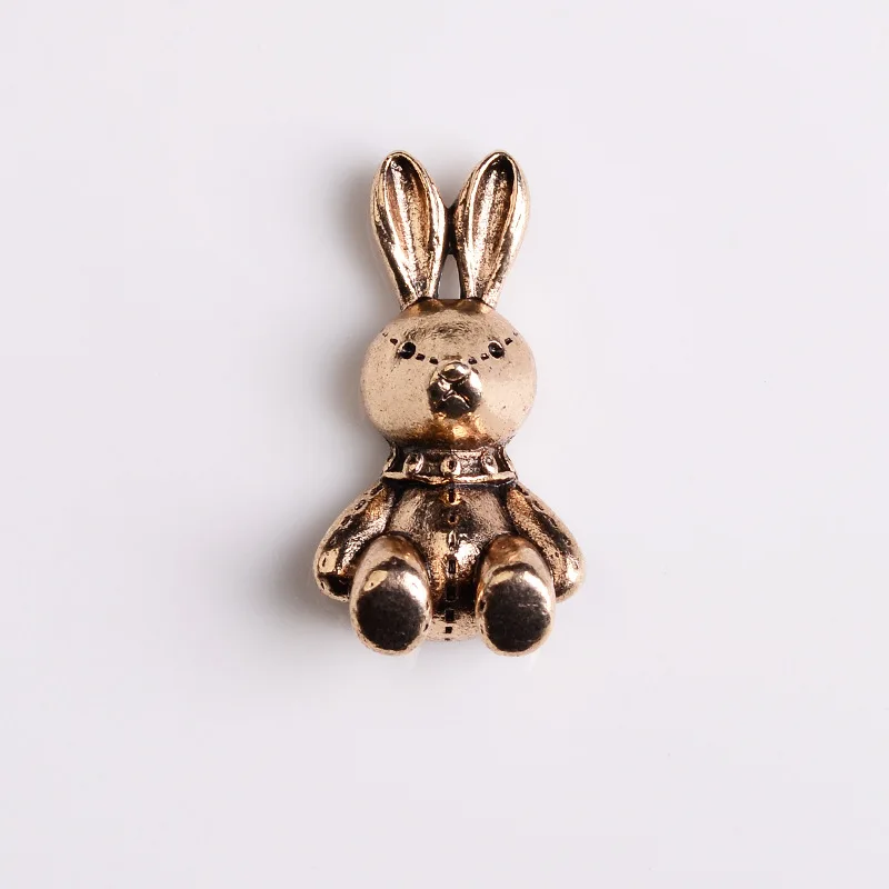 King Dragon Glass Antique Rhinestone Bee Bear Embellishment Button Used On Decoration 5PCS/Lot Flat Back KD906