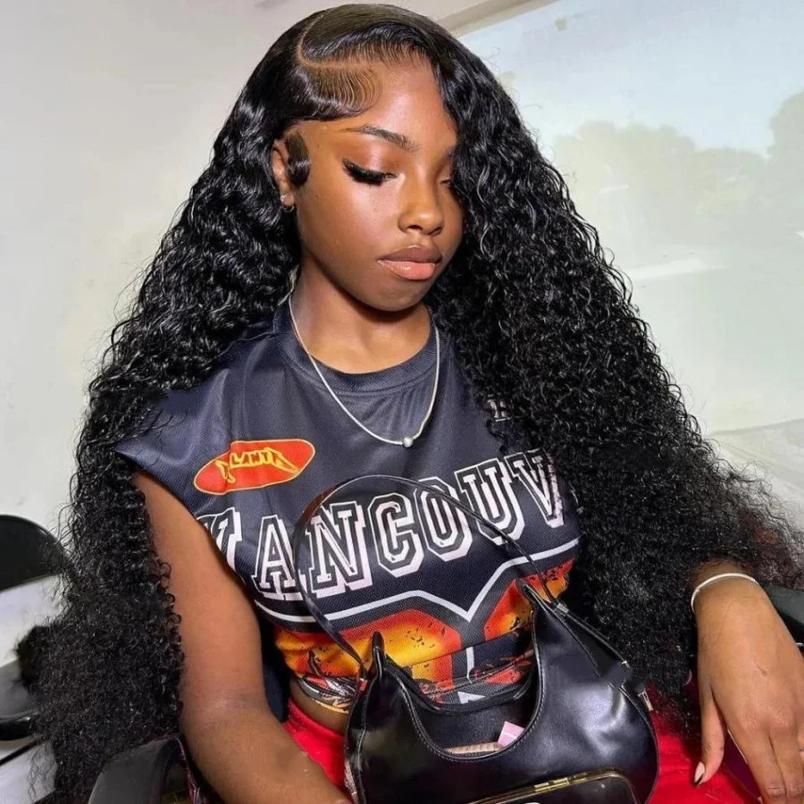 

Парик из натуральных волос с 200% плотностью, 13x4, с прозрачной HD-основой, волнистый, бразильские девственные волосы, для женщин, предварительно проработанный, с эффектом натуральной линии роста волос.