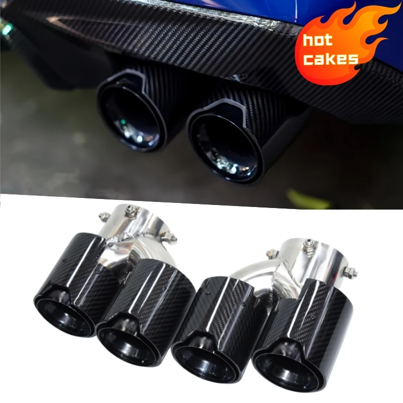 Dual performance car exhaust tip, exhaust pipe silencer, exhaust system nozzle, for BMW G42 M240i G20 G21 M340 G23 M440