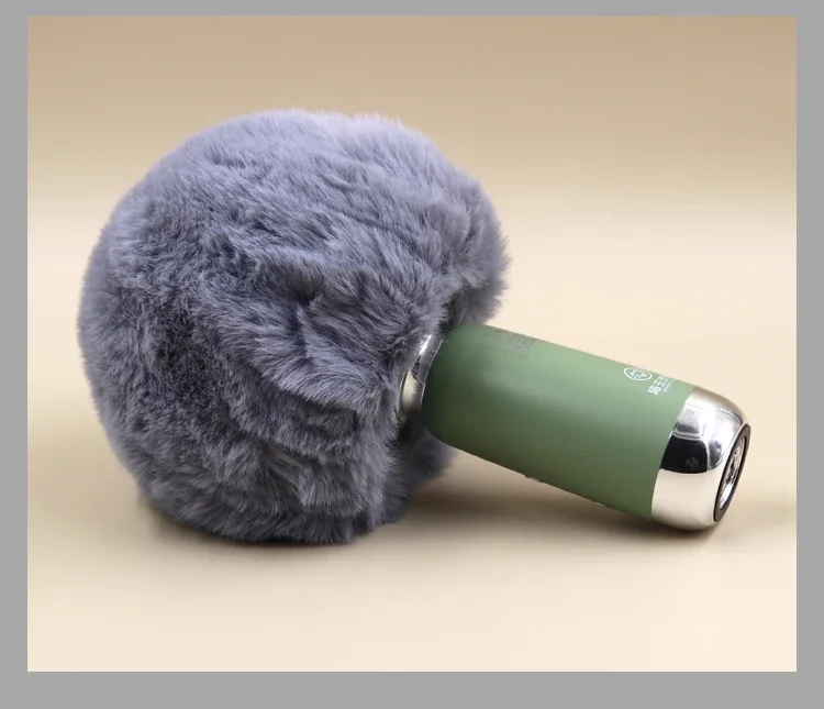 Karaoke Microphone Hairy Cover Inspired Asteroid Sound Integrated Microphone Windproof Sweater Noise Cancelling Mai Cover