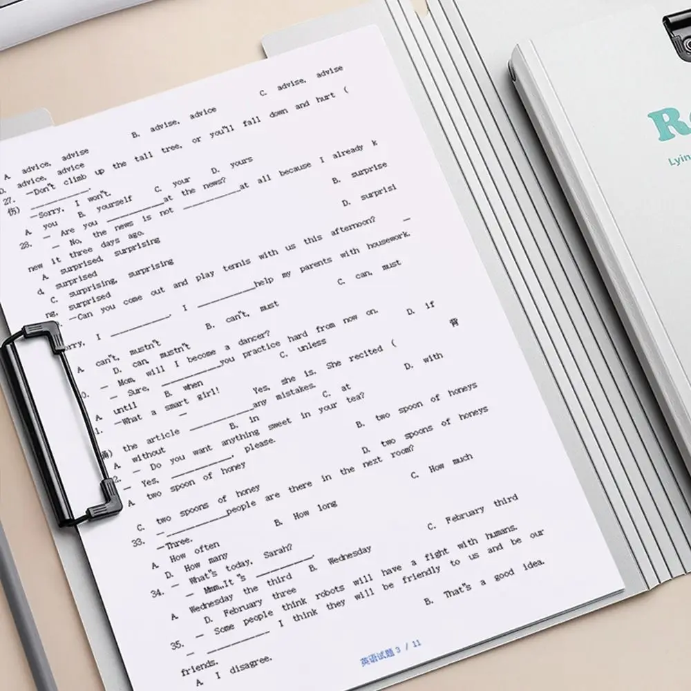 

Document Folder Writing Pad A4 Board Clip Folder Waterproof Memo Clip File Clipboard Large Capacity A4 File Organizer Business