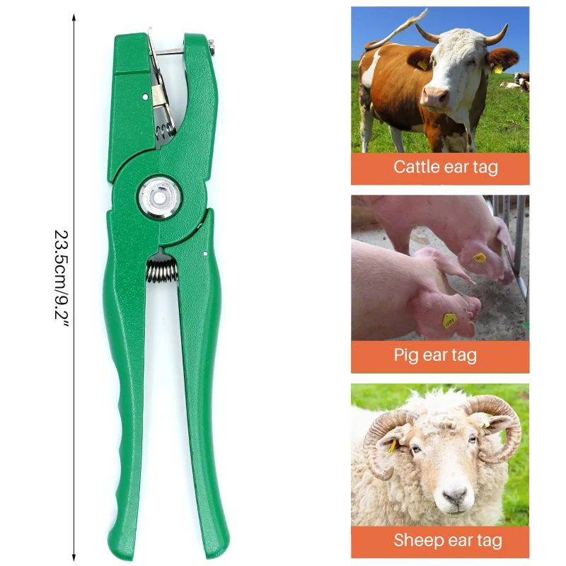 Newly Upgraded Ear Tag Pliers Cow Sheep Pig Ear Identification Label Installer Equipment Animal Farm Livestock Animal Breed tool