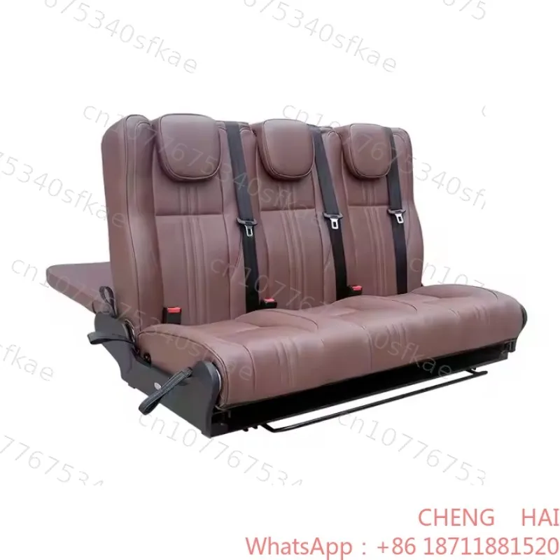 Customized CHENG HAI Autoliuma 3-Person Leather PU Trifold Folding Luxury Customizable Seats Modified Car Seats RV MPV Van Motor