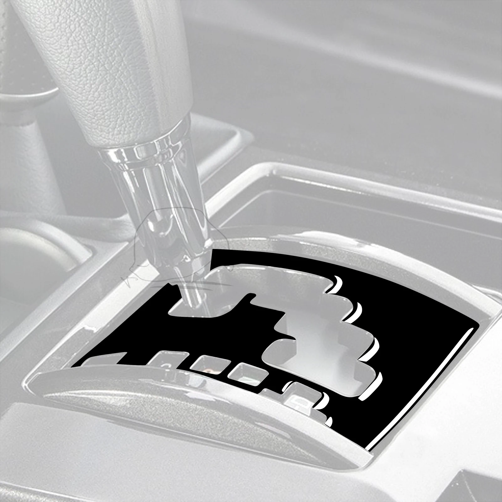 For Toyota 4runner 2010-2020 Accessories Car Plastic Black Interior Shiftin Gears Frame Trim Sticker Decoration