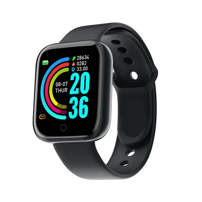 Y68/d20 Smartwatch Bluetooth Fitness Tracker Mann Sport uhr Herzfrequenz messer Blutdruck Smart Armband für Android iOS