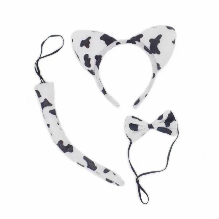 3 Stuks Kinderen Kind Dier Set Met Oren En Staart Hoofdband Sets Kostuum Accessoire Halloween Xmas Kostuum