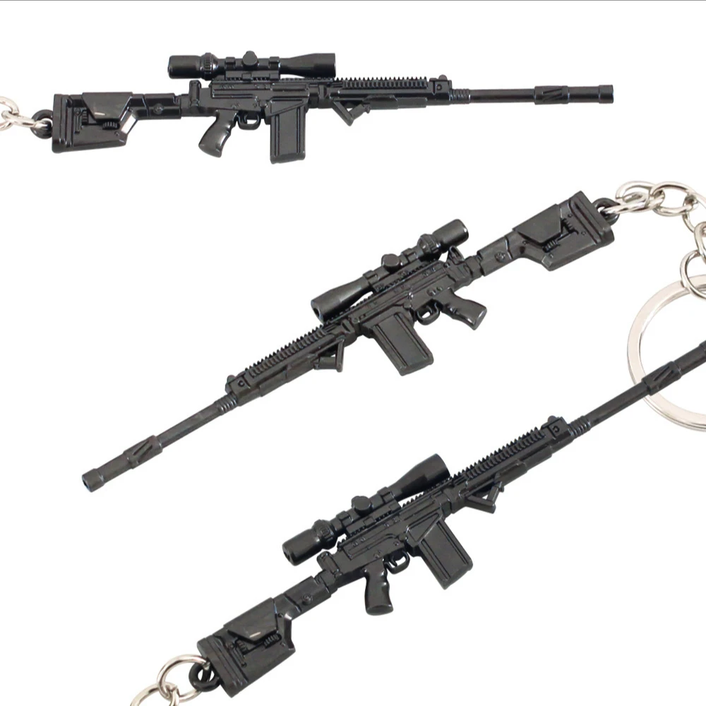 9 センチメートルアリーナブレイクアウトガンミニ FAL アサルトモデル合金ペンダントキーホルダー小道具武器コレクション誕生日プレゼントアクセサリーおもちゃ男の子