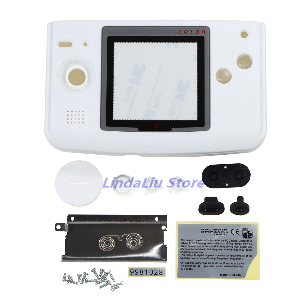 Housing Shell Case Cover For NGPC Thick Machine SNK NEOGEO POCKET COLOR Replacement Parts With Accessories Kits