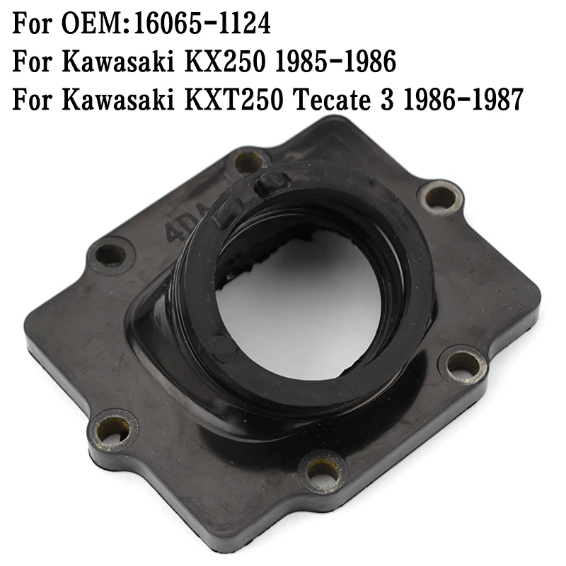 Motorcycle Carburetor Interface Adapter Intake Manifold for Kawasaki KX250 KX 250 1985 1986 KXT250 Tecate 3 1986-1987 16065-1124