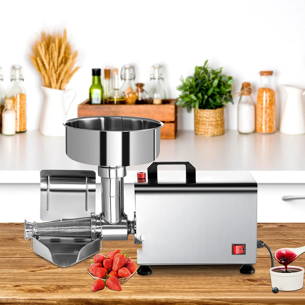 Electric Tomato Strainer Commercial Grade Sauce Milling Machine Stainless Steel Jam Maker