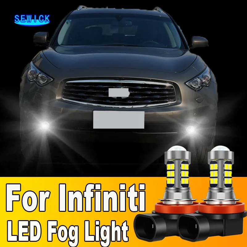 

2pcs LED Fog Light Blub 9006 HB4 Lamp Canbus No Error For Infiniti FX35 FX45 G35 2003 2004 2005 2008 2009