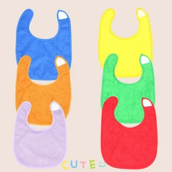 Newborn baby cotton terry cloth bib drool towel terylene cotton U-shaped loop cloth double anti-fouling