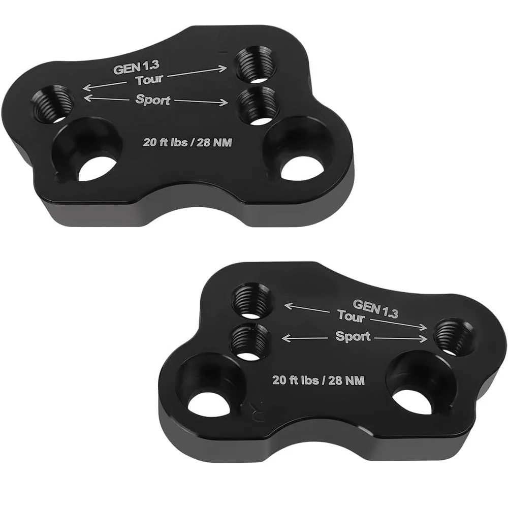 Motorcycle Billet Aluminum Handlebar Risers Up Adapters Bracket Extender Mounts Clamp For Honda Goldwing GL1800 2018-2023 view 4