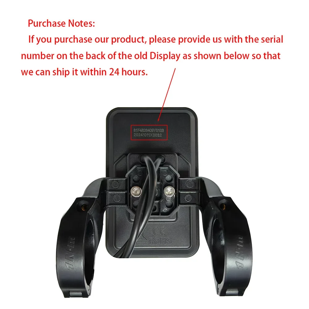 

Nulkomma EBike Display Screen Meter YL81F Yolin 36V-52V 2HAO Fatbike Speed Control Panel Speedometer for Engwe Bike Accessories