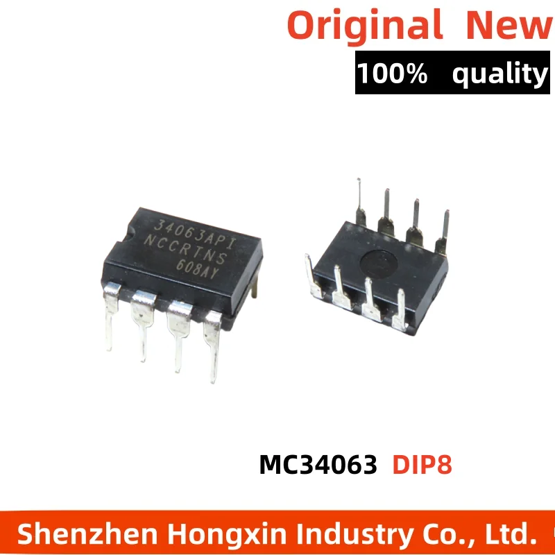 

10 pieces of MC34063 0.8A 34063AP1 MC34063API direct insertion DIP8 voltage regulator chip