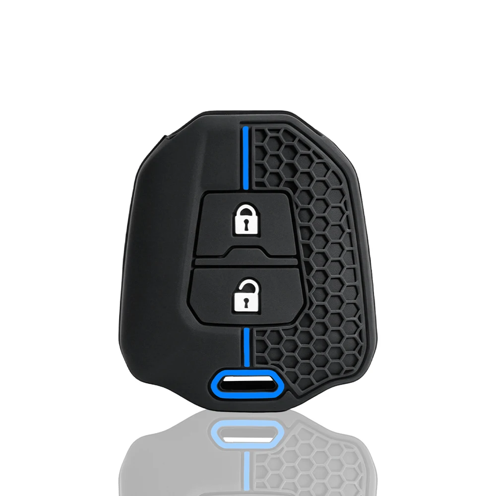 Silicone Car Remote Key Fob Cover Case Protector Holder Shell for Isuzu D-max Mux Truck Dmax Auto Keychain Accessories