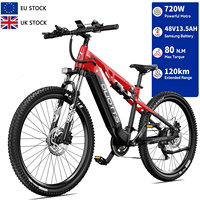 DUOTTS E29 Adult Electric Bike Peak 720W 48V13.5Ah 27.5*2.6 Inch Tires Electric Bicycle Mountain Snow Off-Road Full Suspension