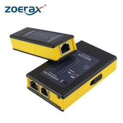 Zoerax akumulatorowy Tester kabli sieciowych RJ45 RJ11RJ12 sieciowy LAN Ethernet RJ45 Tester kabli LAN narzędzie sieciowe naprawa sieci