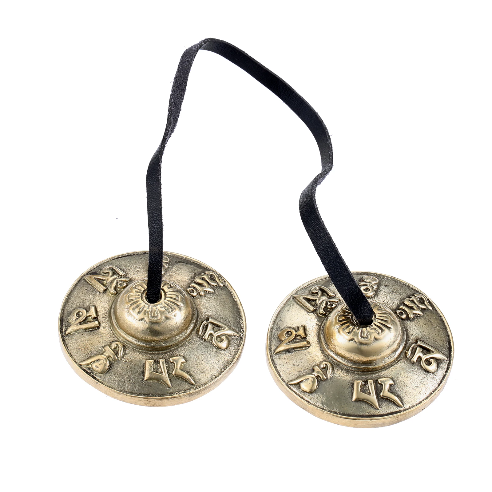 Cymbales tibétaines Tingsha de 6.5cm, carillon de méditation en laiton, carillon pour la guérison spirituelle, la pleine conscience, le Yoga, la thérapie sonore bouddhiste