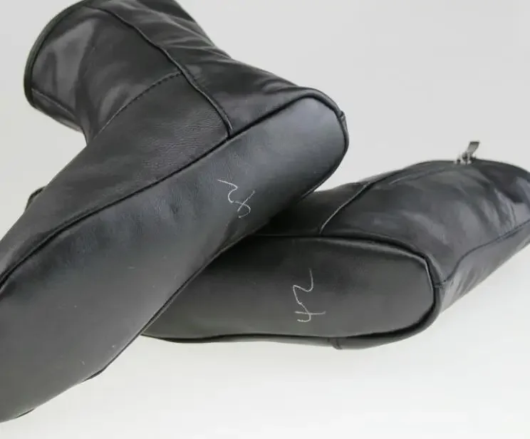 Calzini musulmani in pelle di pecora Calzini da uomo per equipaggio di preghiera Majia in pelle primaverile