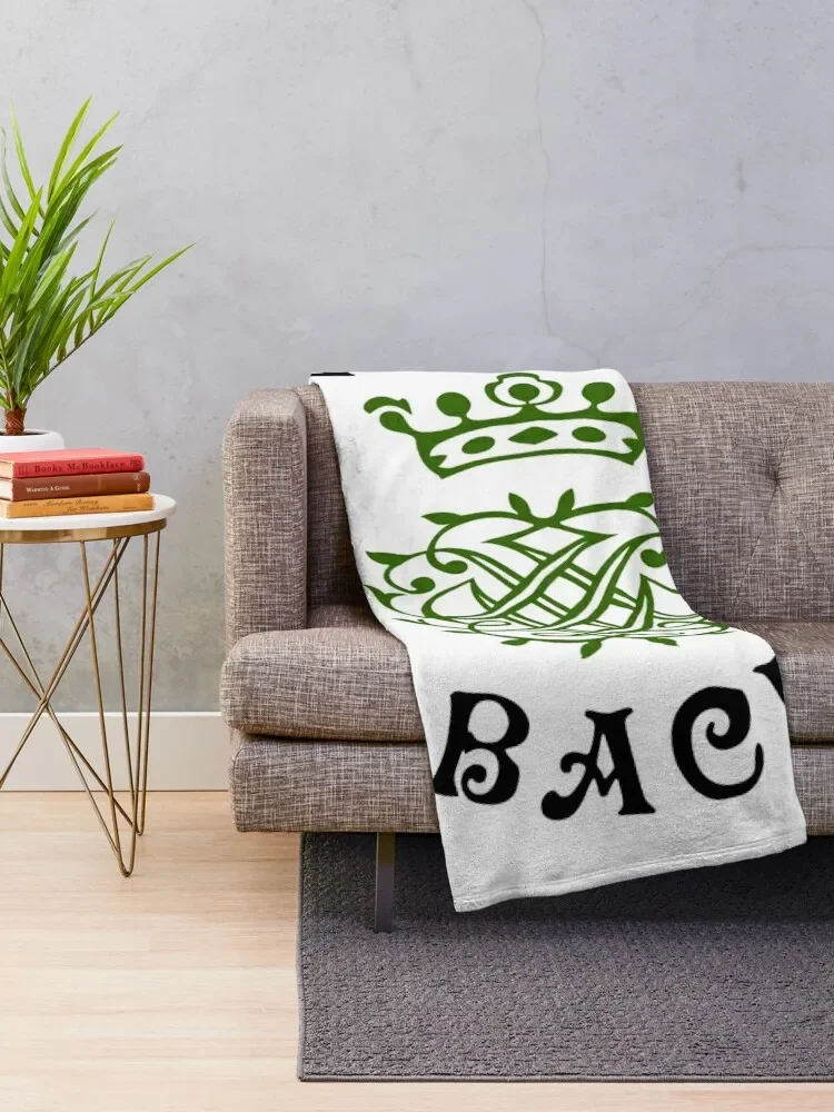 Johann Sebastian Bach - Monogram - 07 Throw Blanket Plaid on the sofa Personalized Gift Blankets