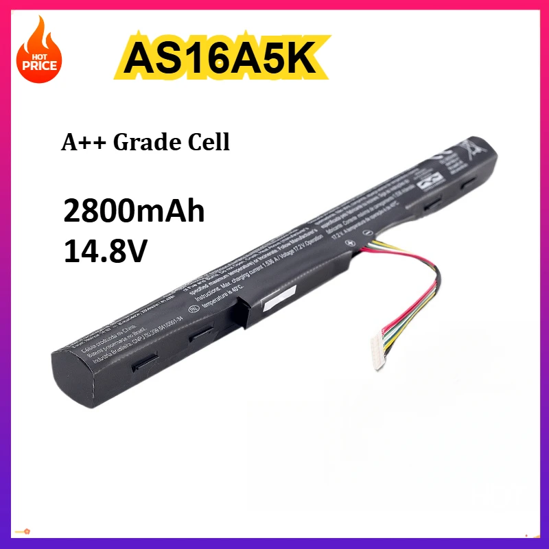 New AS16A5K AS16A7K AS16A8K Battery For Acer Aspire E15 E5-475G 523G 553G 575G 774G E5-575-59QB E5-575 E5-575G-53VG