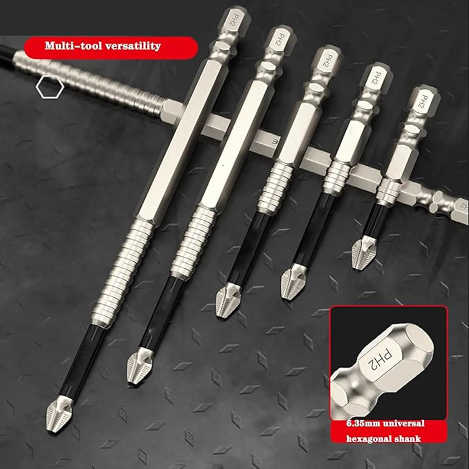

Thread Resistant,Impact Resistant,Slip Batch Head,Cross Shaped Strong Magnetic Drill Head non-slip Phillips strong drill driver