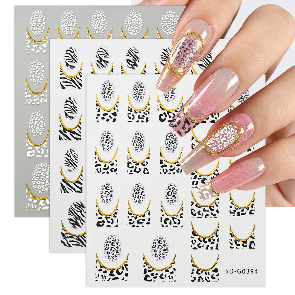 5D Black White Leop…