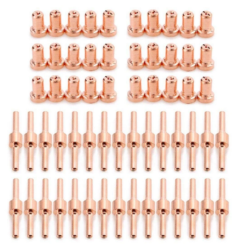 

180Pcs Red Copper Extended Long Plasma Cutter Tip Electrodes & Nozzles Kit For PT31 LG40 40A Cutting Torch