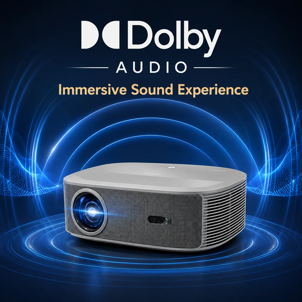 Proyector inteligente Everycom HQ10W, resolución nativa 1080P Full HD, decodificación de video 4K, sonido Dolby, enfoque automático, gran