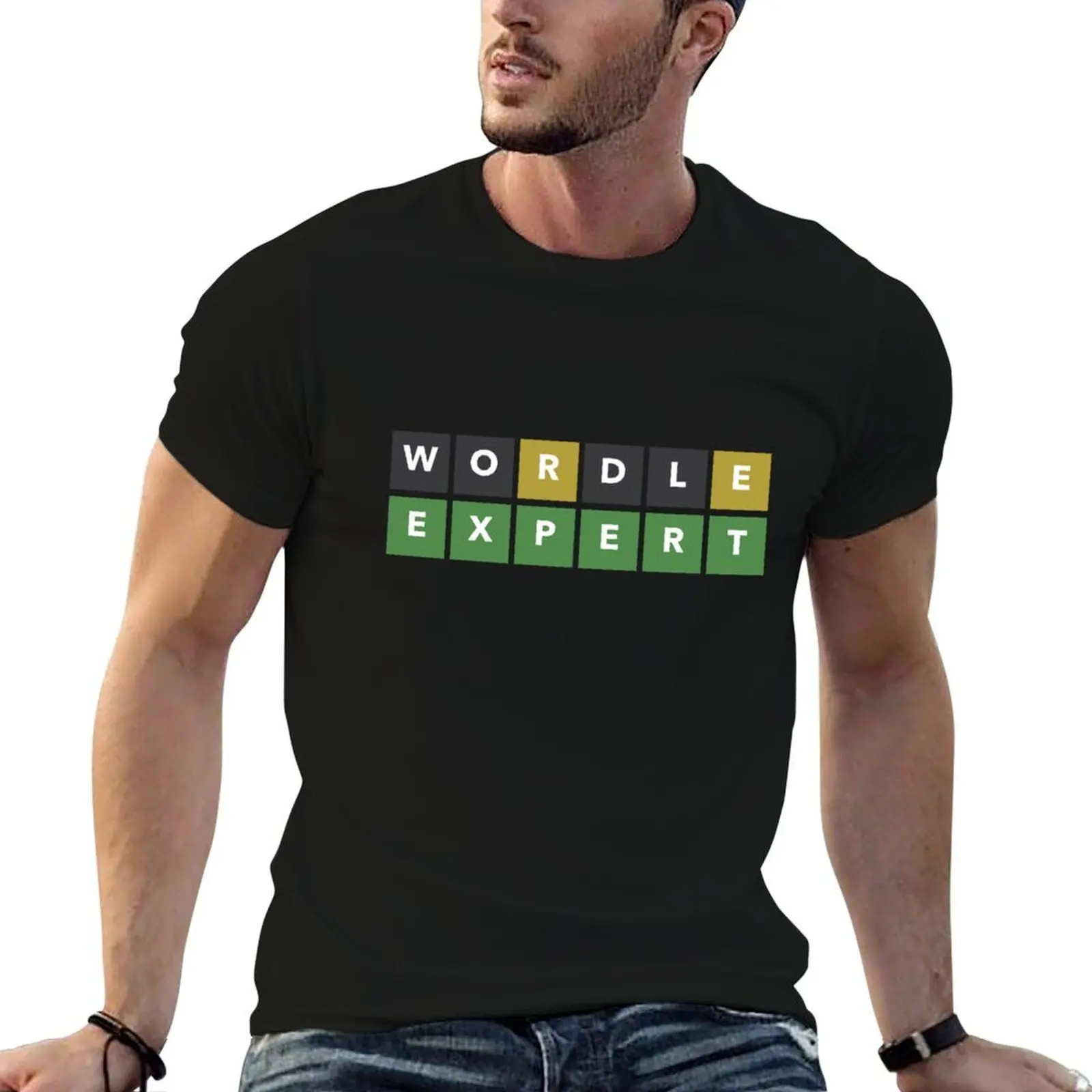 

Wordle Expert Style T-Shirt t shirts for man cotton man t shirt heavy cotton mens graphic t shirts T-shirt
