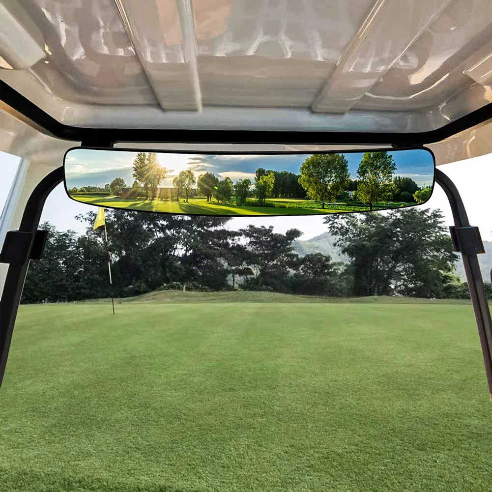 Golf Cart Mirror Universal Folding Rear View Mirror Side Mirrors Extra Wide Golf Cart Rear View Mirror Fits For Club Car