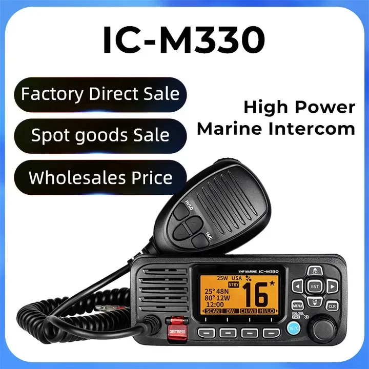 Waterproof IPX7 25W Marine Walkie Talkie Marine Radio Vhf Walkie Talkie Long Range M330 For Sea