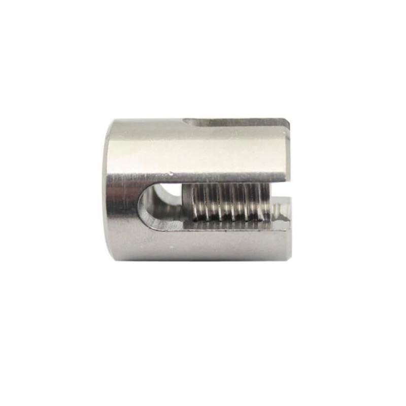 57QF 10 PCS Stainless Steel Cable Railing for Cross Cable Clamps Wire Rope Clips Fitting for Wall Trellis System 2/3/4/5/6/8m